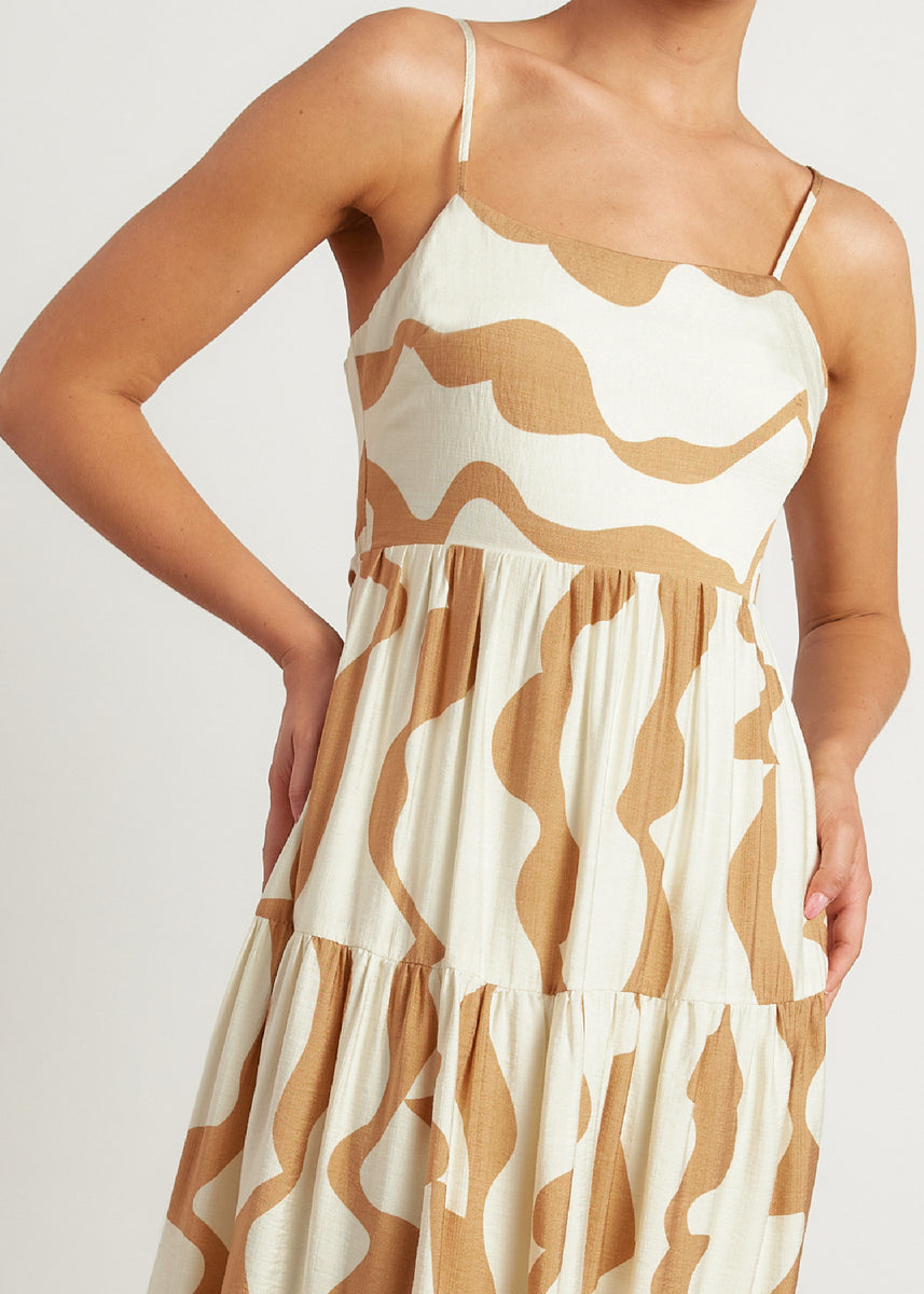 ASHLYN DRESS - BEIGE