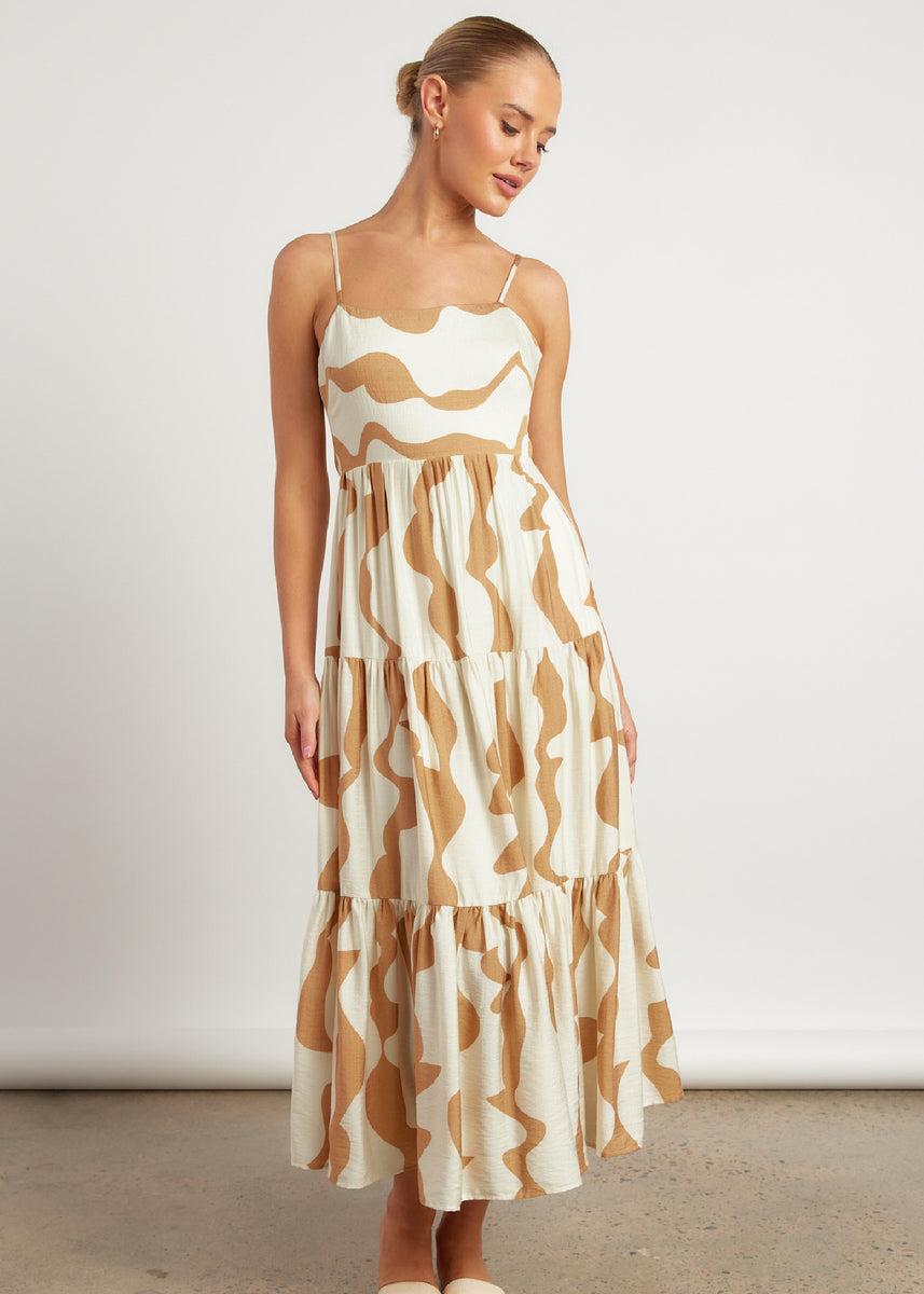 ASHLYN DRESS - BEIGE