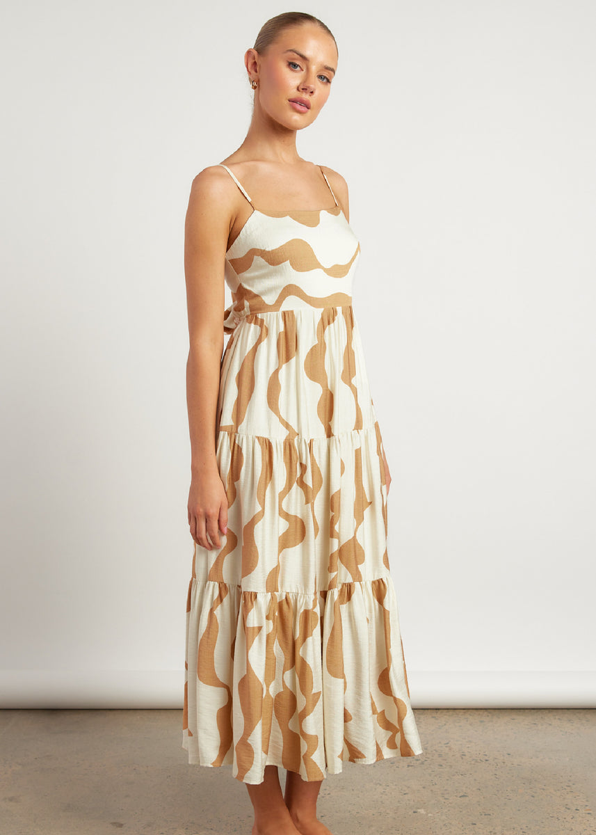 ASHLYN DRESS - BEIGE