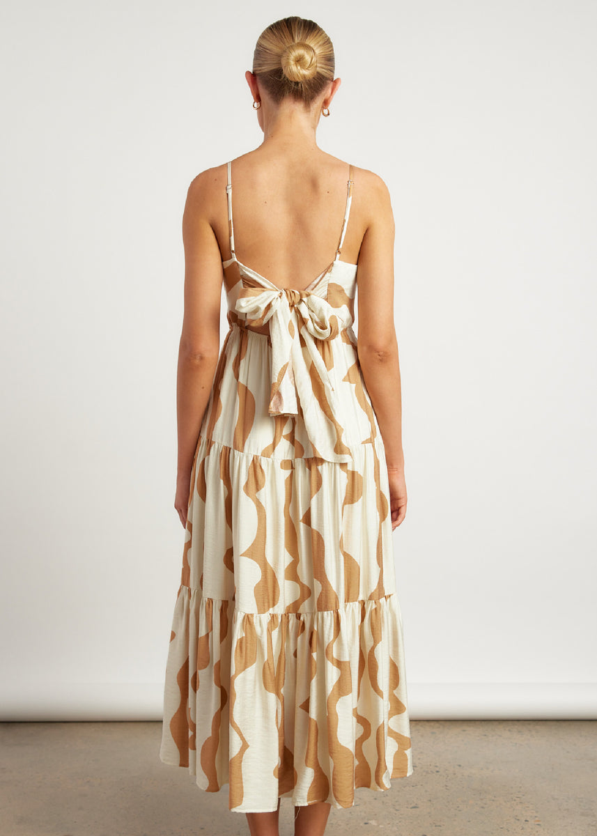 ASHLYN DRESS - BEIGE