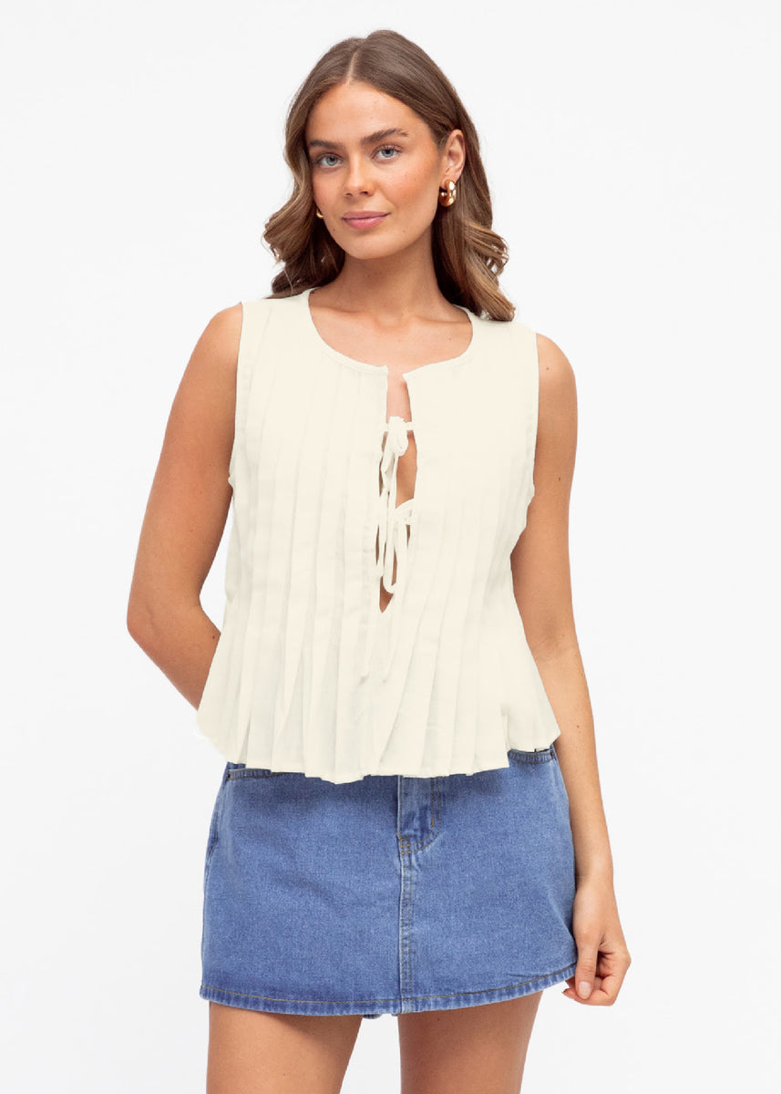 ALLISON TOP - OFF WHITE