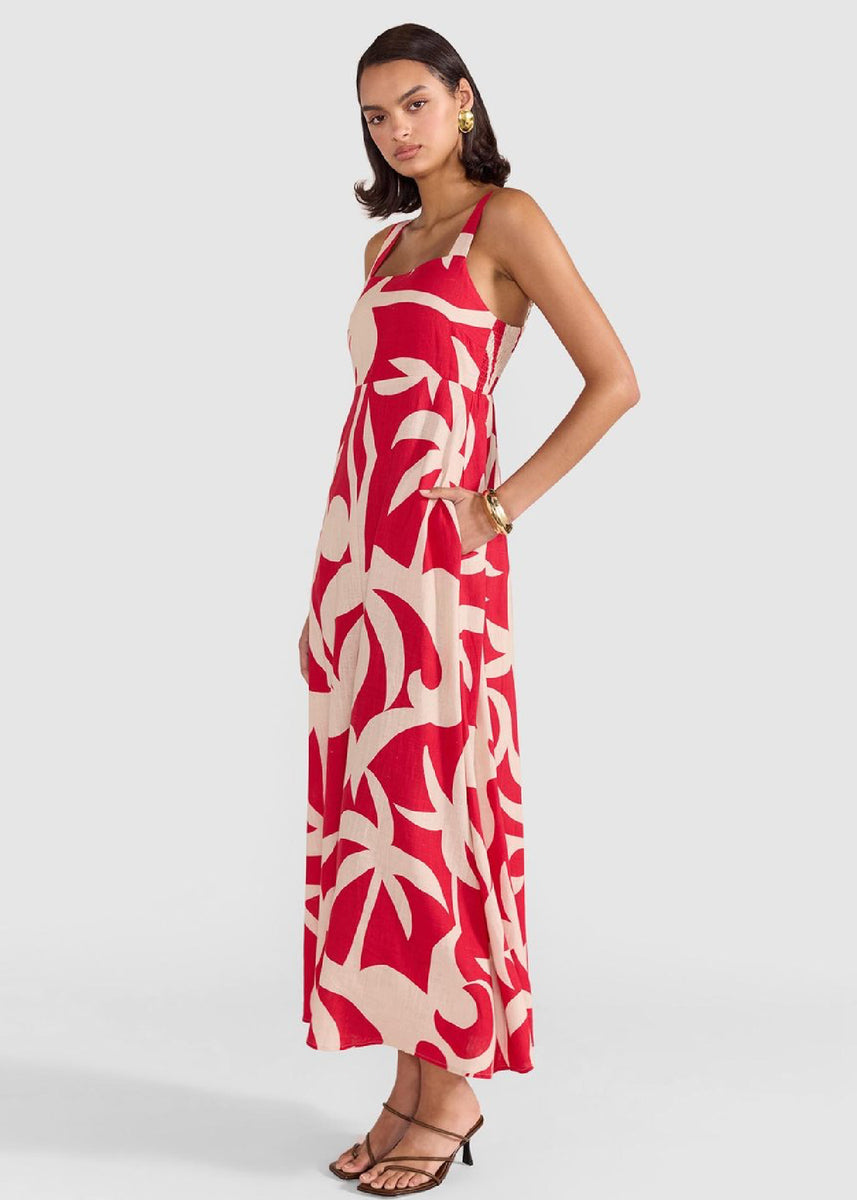 RHODES SUNDRESS - RED