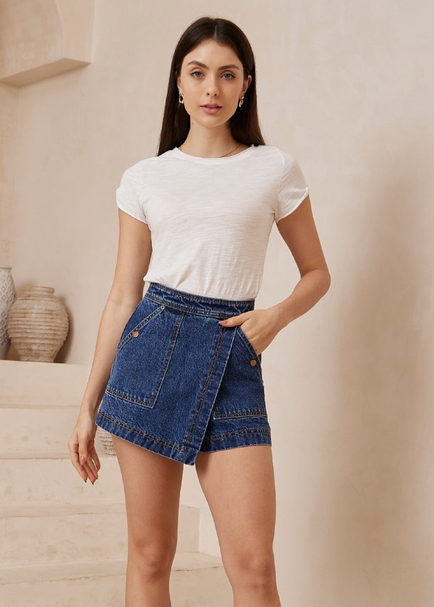 ELENI DENIM SKORT