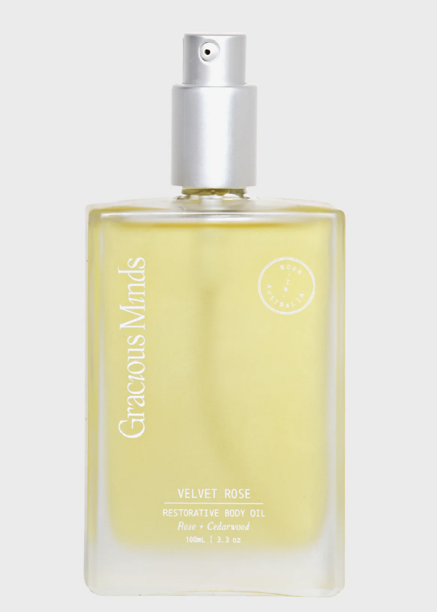 VELVET ROSE BATH TO BODY OIL 100ml by Gracious Minds