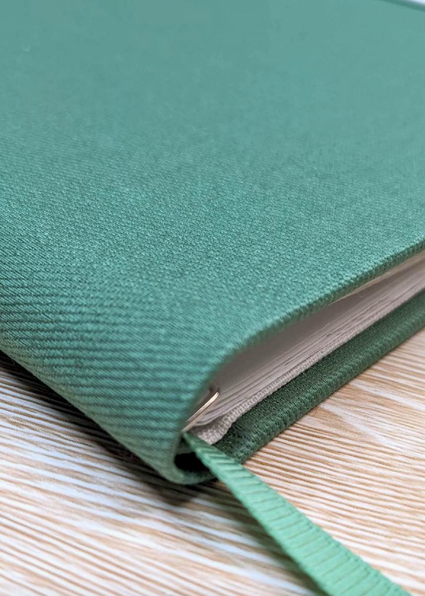 CANVAS PAPER SAVER NOTEBOOK - GREEN