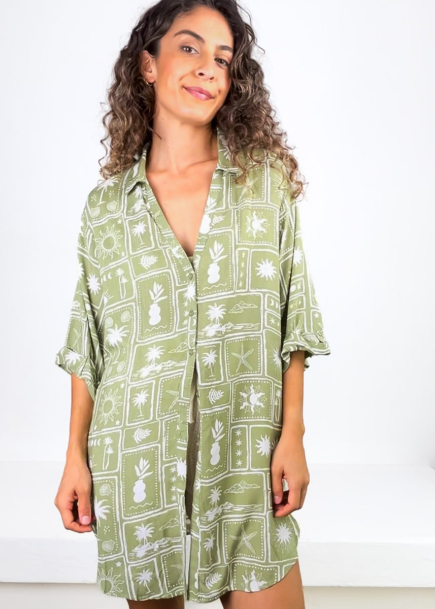 COSETTE TOP - GREEN