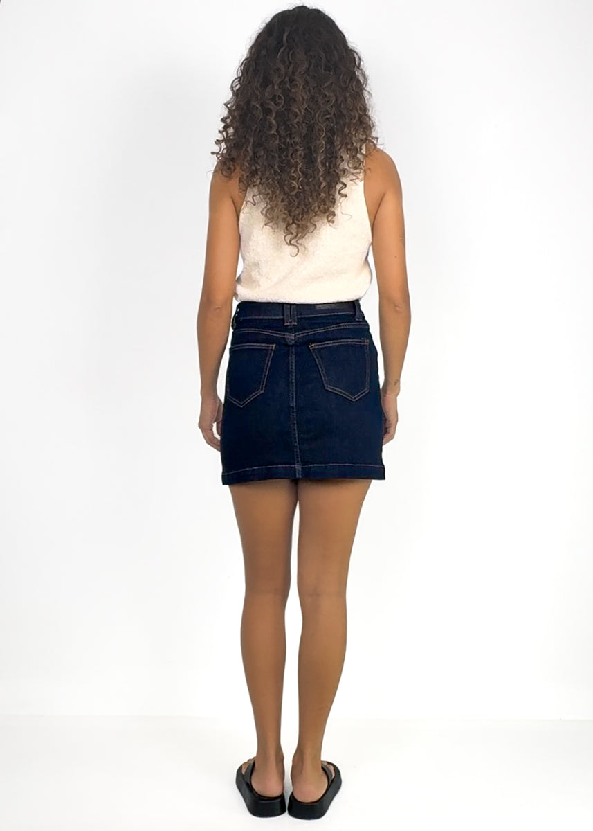 SIMA DENIM SKIRT - INDIGO