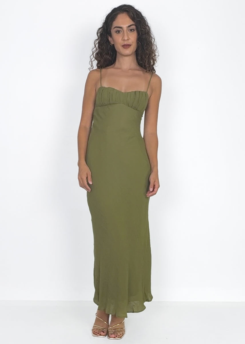 MELLORY DRESS - OLIVE