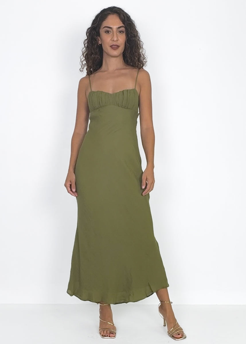 MELLORY DRESS - OLIVE