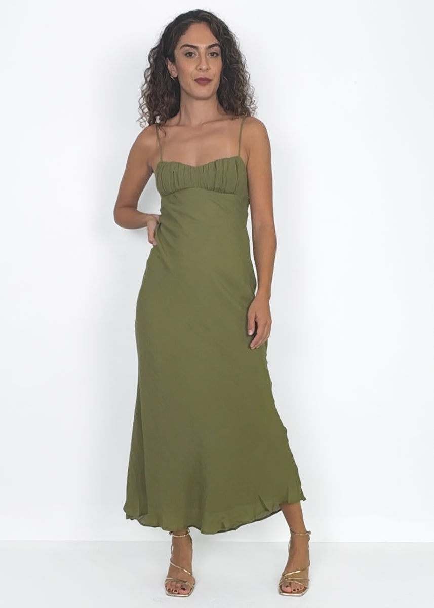 MELLORY DRESS - OLIVE