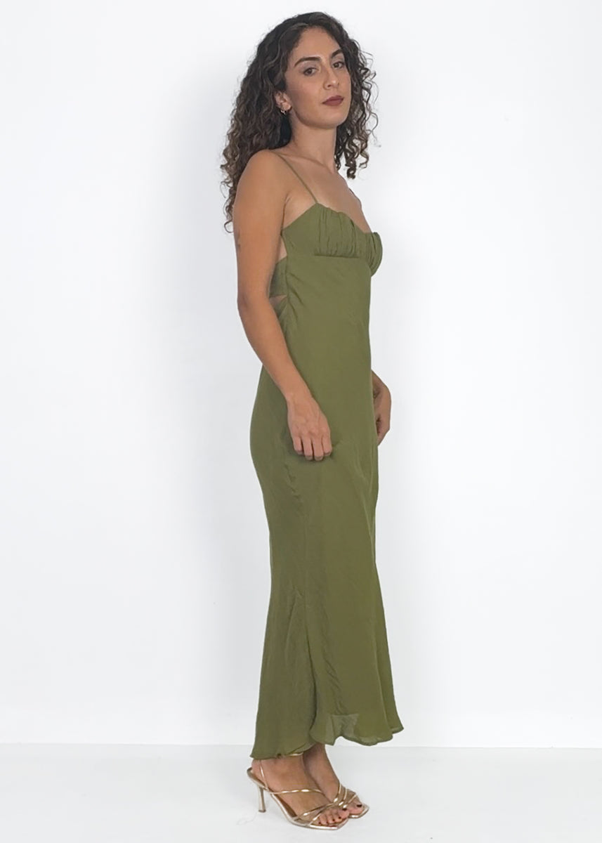 MELLORY DRESS - OLIVE