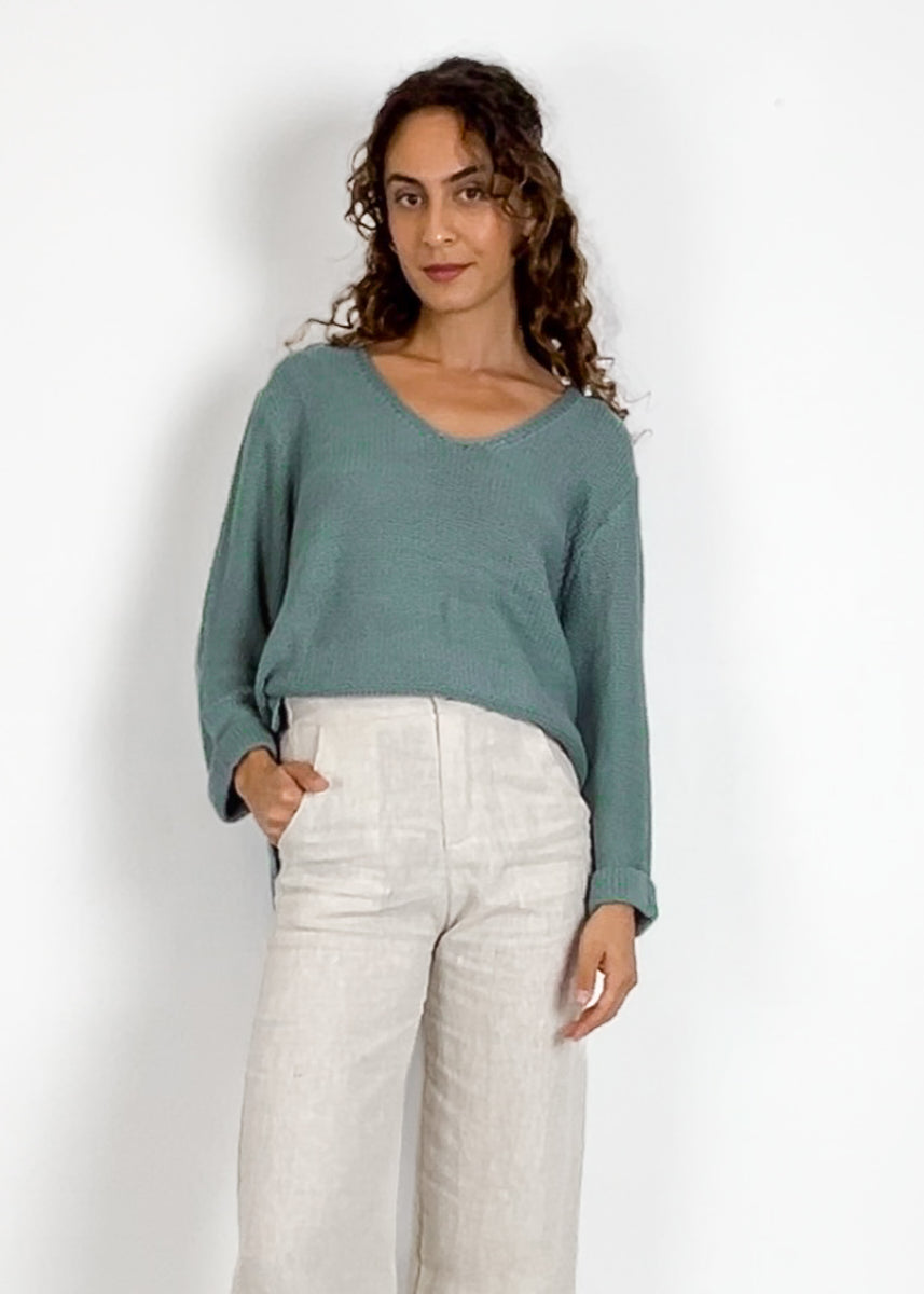 LANA KNIT JUMPER - TEAL