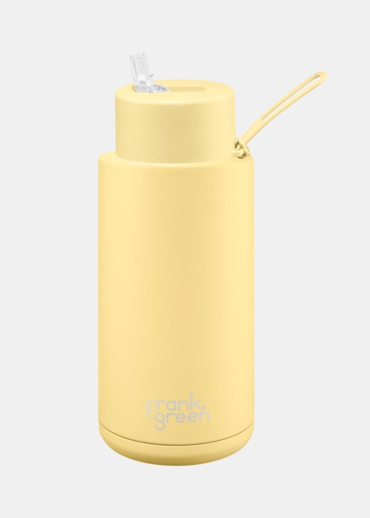 Frank Green Reusable 1L Water Bottle - Yellow/Buttermilk